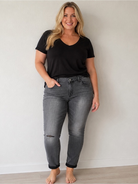 Jessica Simpson Denim - Jessica Simpson Grey Boyfriend Skinny Jeans